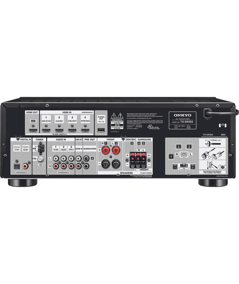 Onkyo TX-SR393 AV Receiver