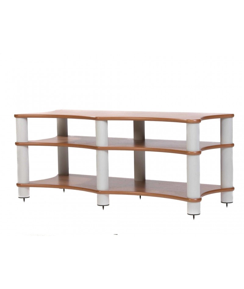 Solid Tech Radius Duo 3 Audio Rack Finish Silver Anodised Colour Oak